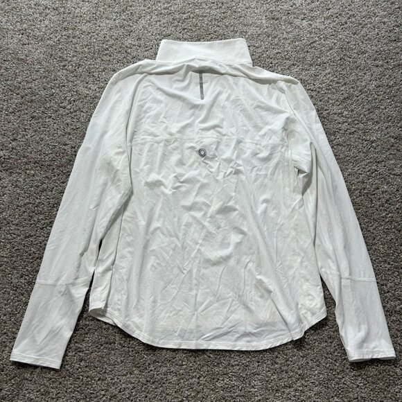 Bloq-Uv White Long Sleeve 1/4 Zip Pullover Shirt X-Large Womens Activewear - Picture 6 of 10